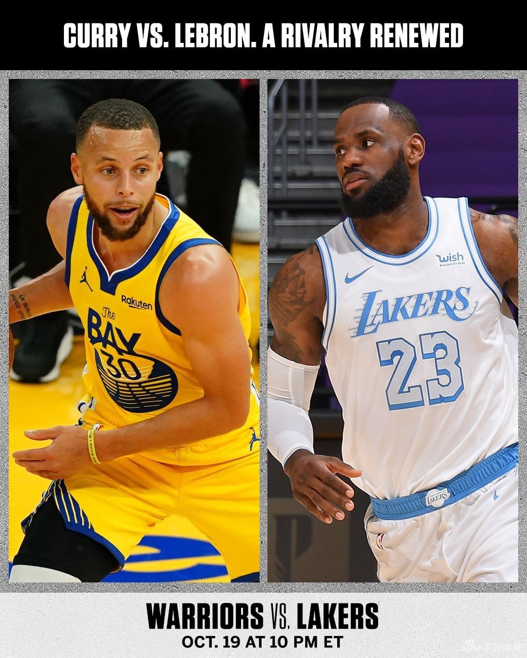 海报预热NBA新赛季揭幕战之夜