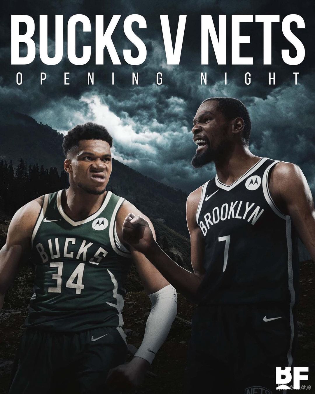 海报预热NBA新赛季揭幕战之夜