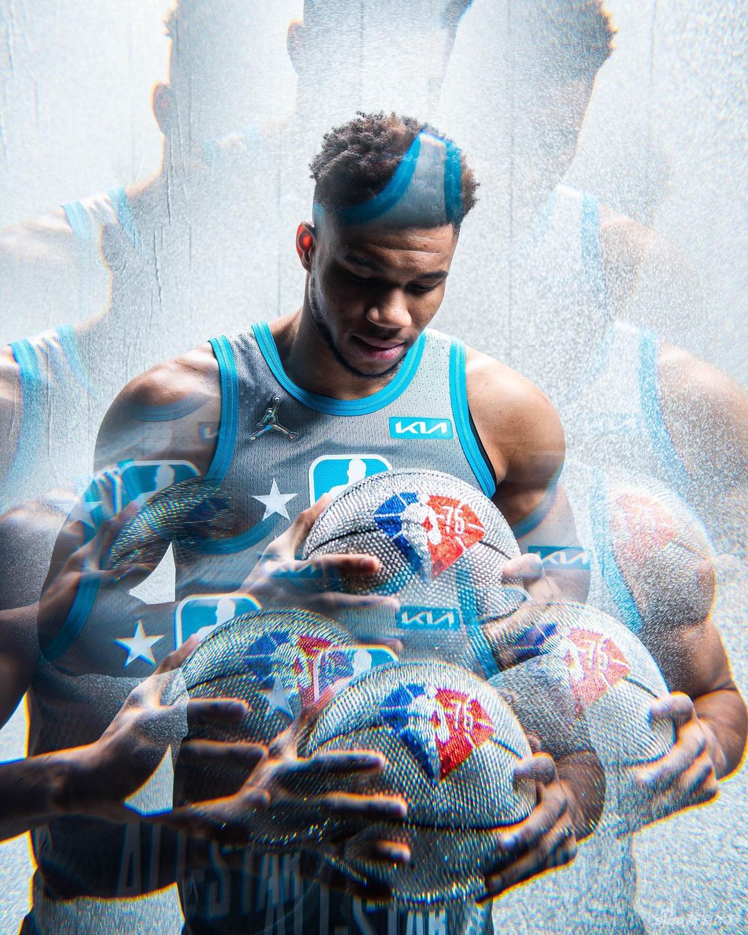 詹姆斯库里领衔NBA全明星个人写真