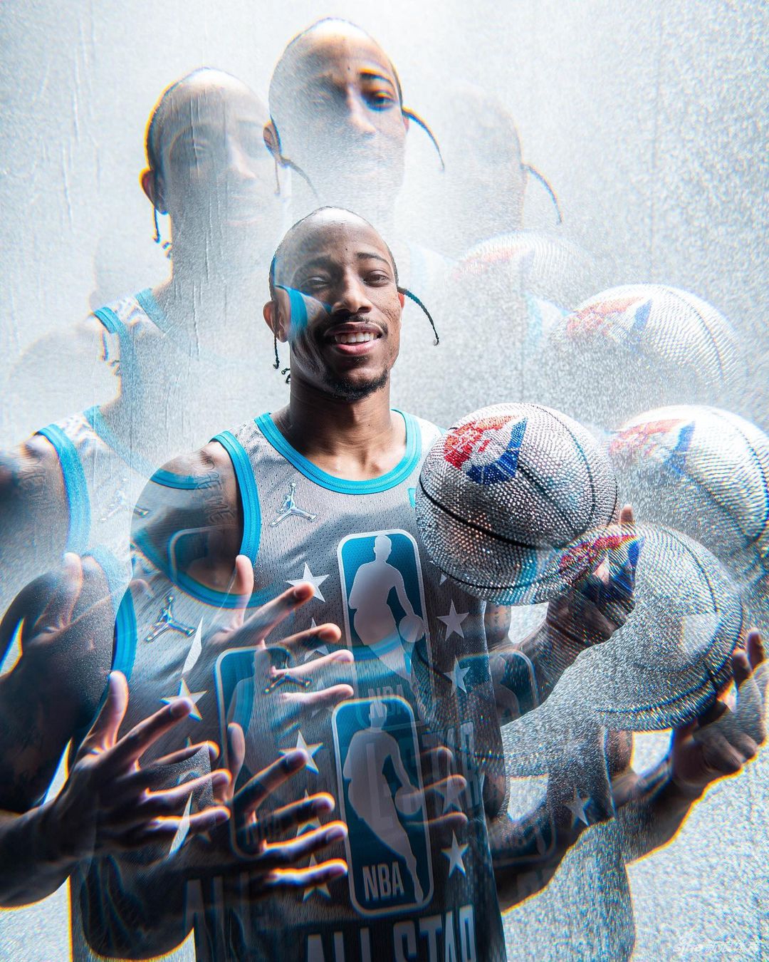 詹姆斯库里领衔NBA全明星个人写真