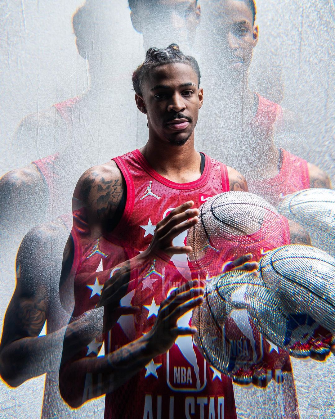 詹姆斯库里领衔NBA全明星个人写真