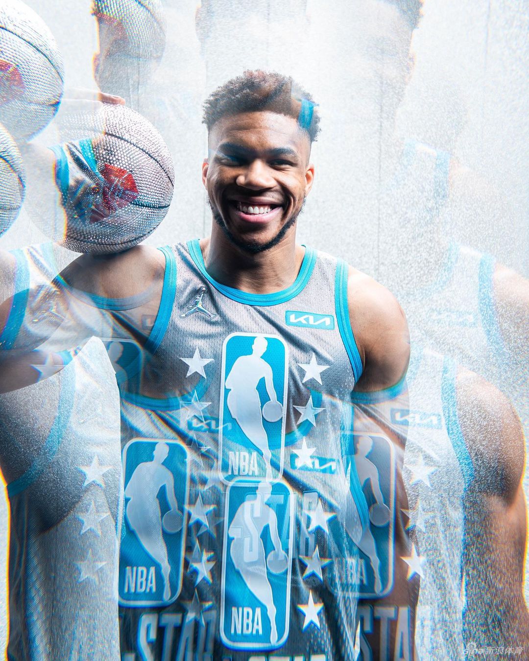 詹姆斯库里领衔NBA全明星个人写真