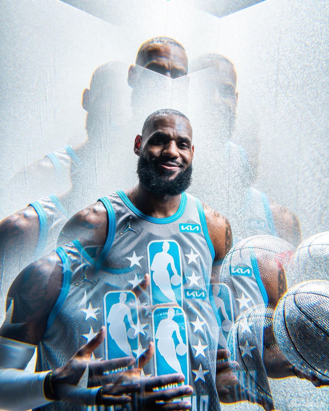 詹姆斯库里领衔NBA全明星个人写真