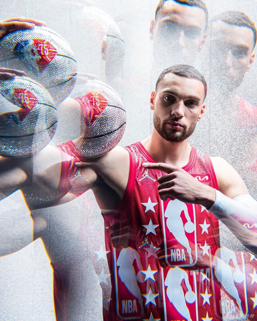 詹姆斯库里领衔NBA全明星个人写真