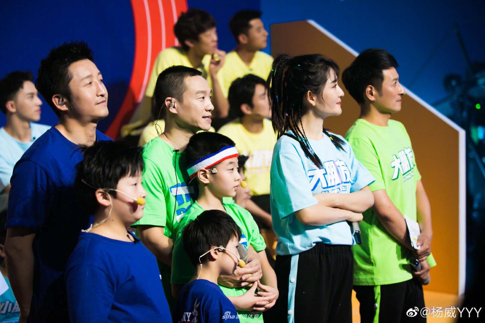 杨威和儿子参加节目 欢度六一