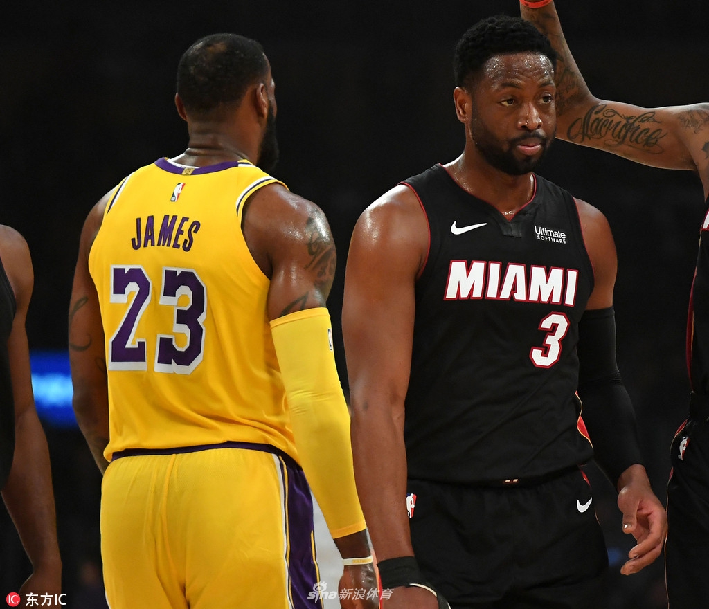 [NBA常规赛]热火105-108湖人 詹韦最后一次对决