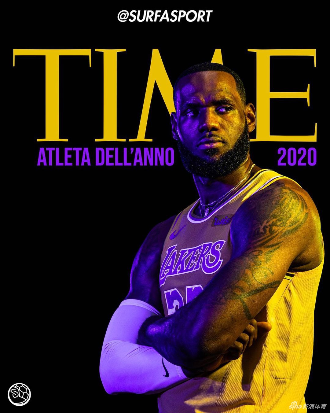 詹姆斯当选《时代》杂志2020年度最佳运动员