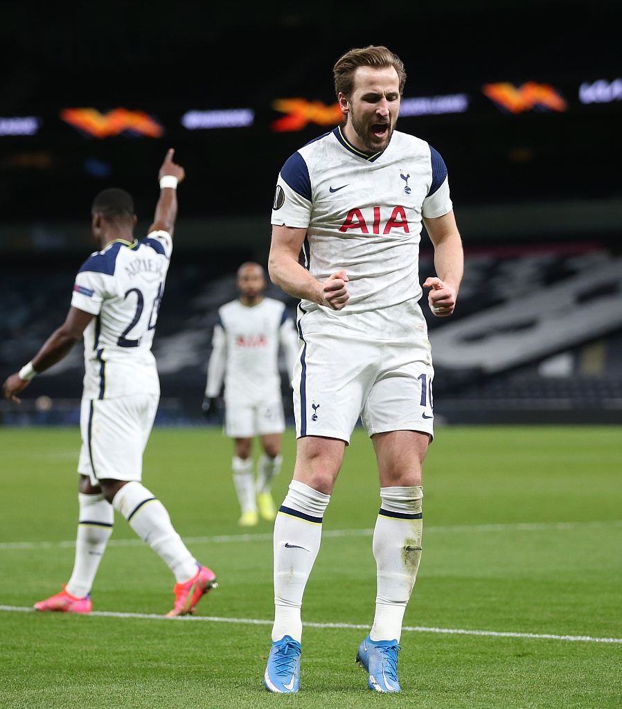 [欧联杯]热刺2-0萨格勒布迪那摩 凯恩两球