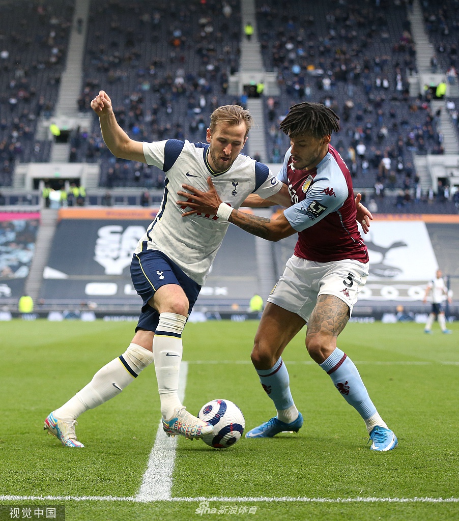 [英超]热刺1-2维拉 主场3连胜被终结