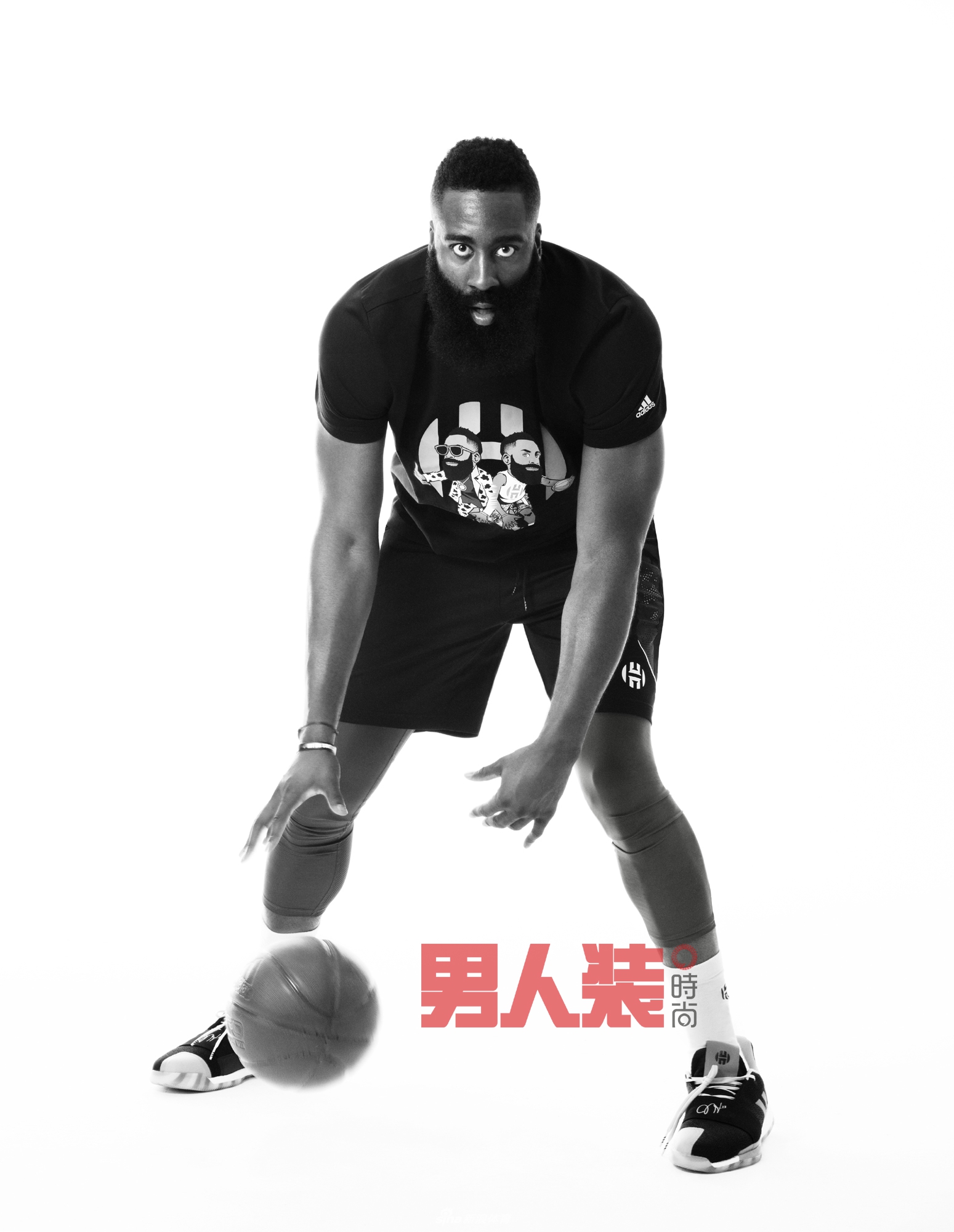 哈登为《男人装》拍写真 来看大胡子的时尚穿搭