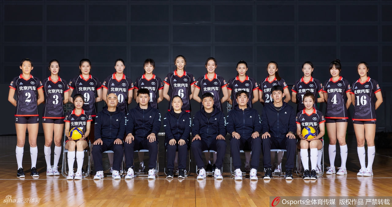 北京女排拍摄排超联赛官方写真
