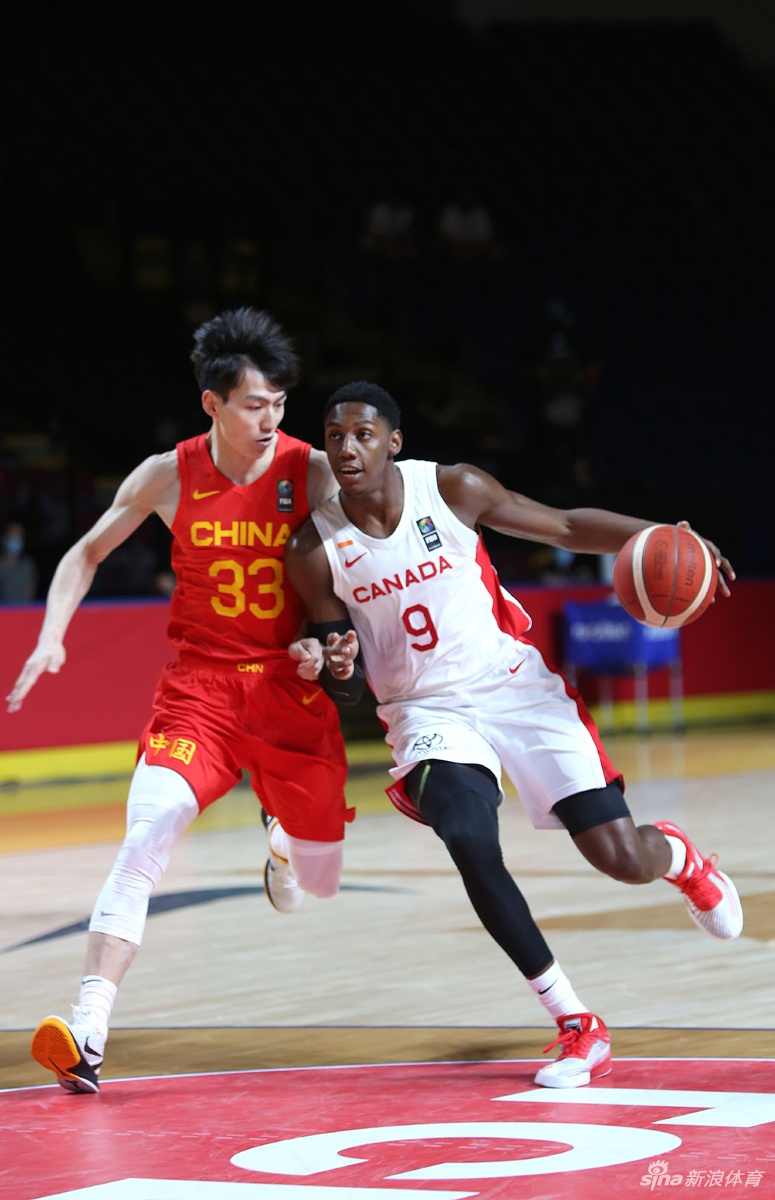 [奥运落选赛]中国男篮79-109加拿大 胡明轩24分