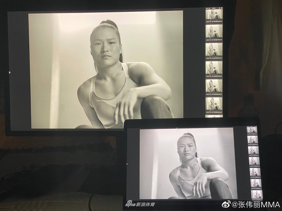 漂亮姐姐张伟丽黑白大片获赞无数 英姿飒爽气势十足