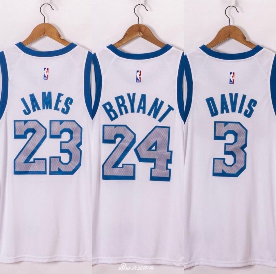 湖人新赛季城市版蓝白配色球衣曝光