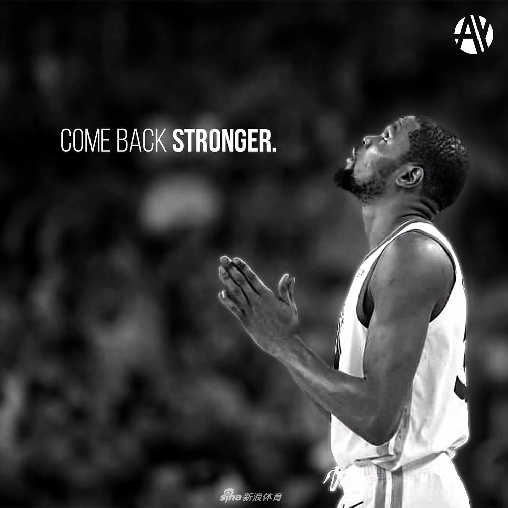 杜兰特跟腱断裂！已接受手术！期待王者归来