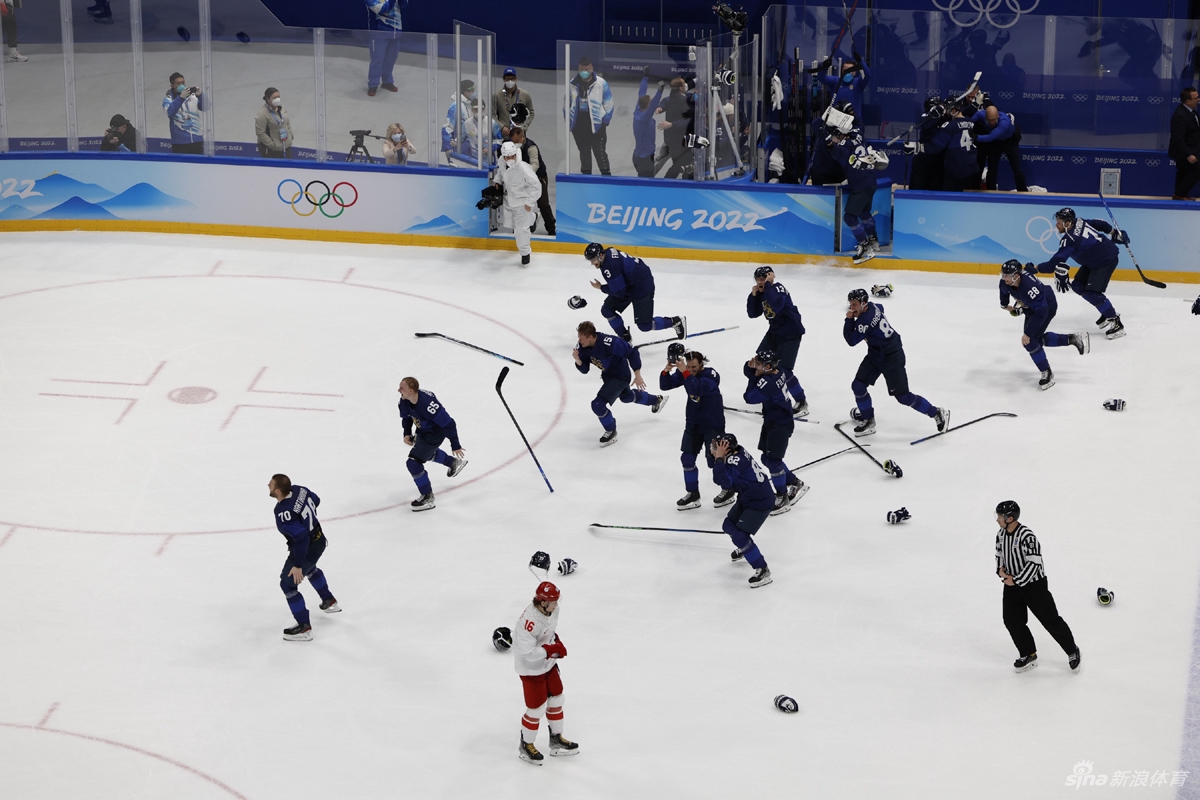 男子冰球芬兰2-1战胜俄罗斯 历史首夺金牌