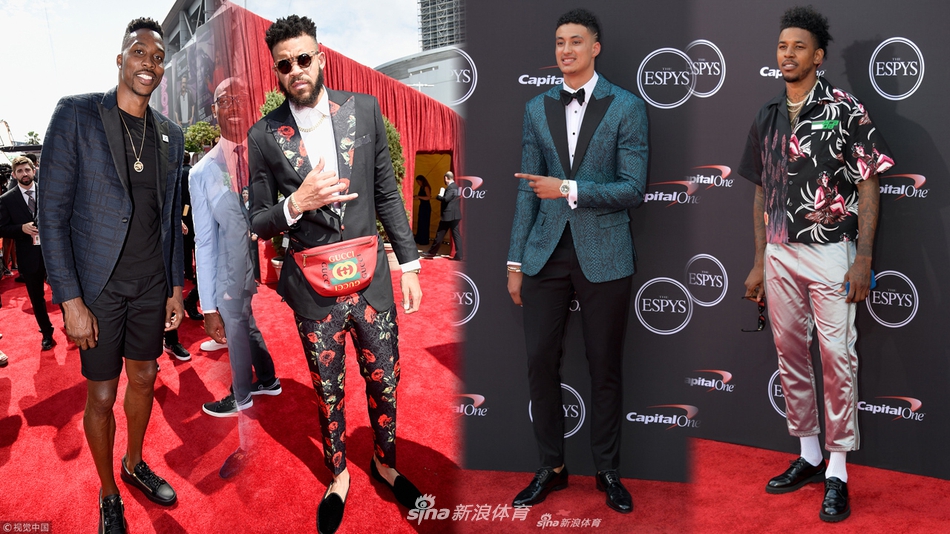 2018年ESPY颁奖礼红毯 NBA众星帅气亮相