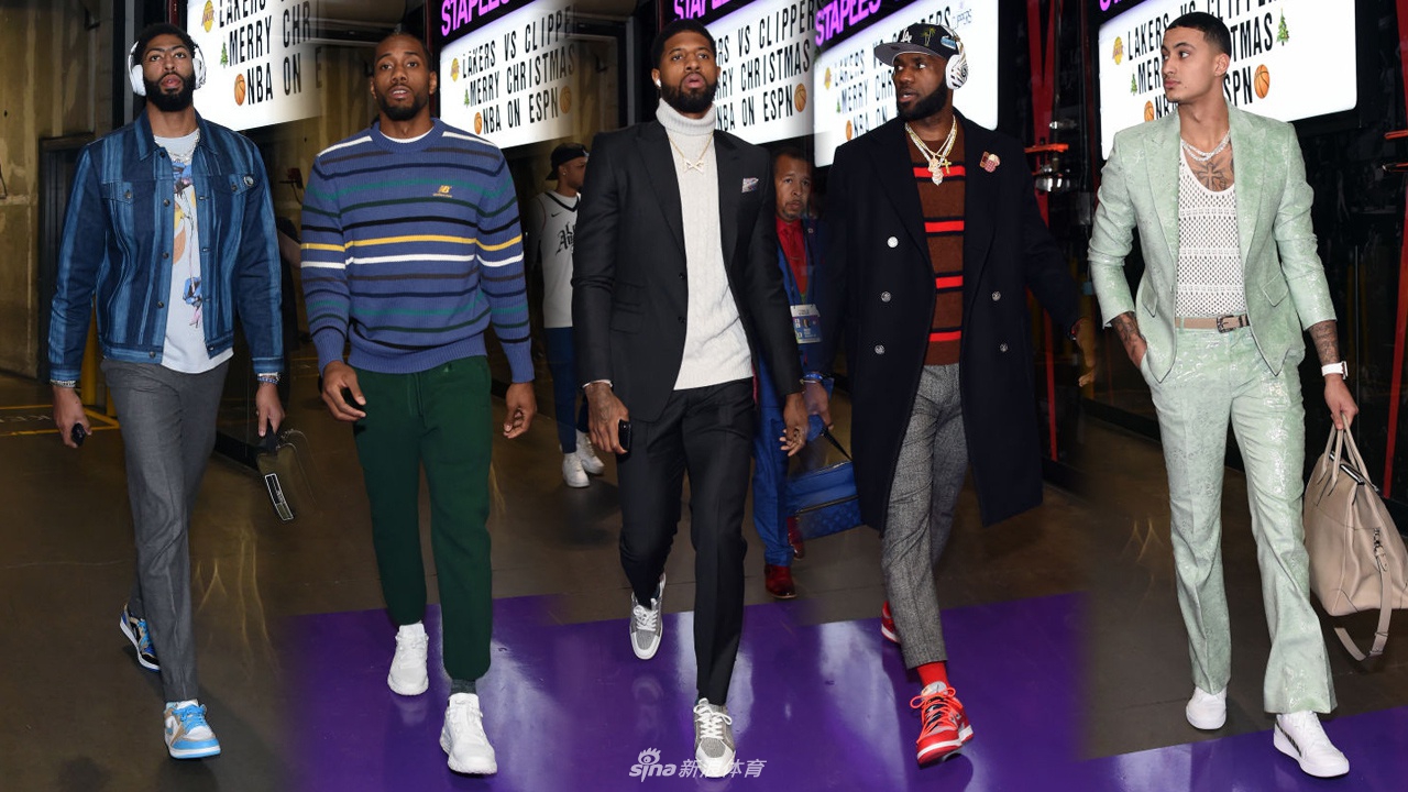 洛杉矶德比湖人快船球员私服PK 泡椒库兹马对决