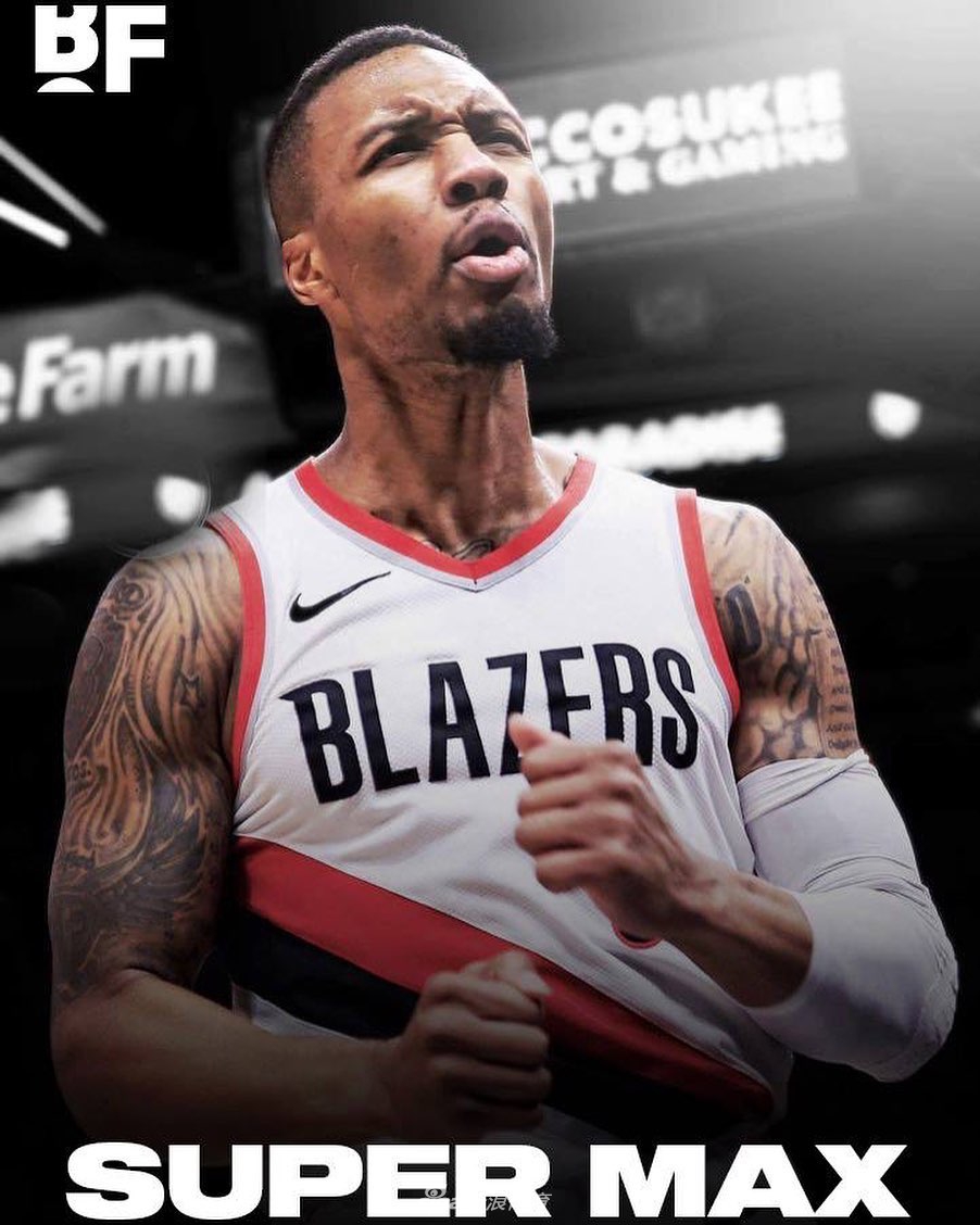 开拓者队超级顶薪续约利拉德