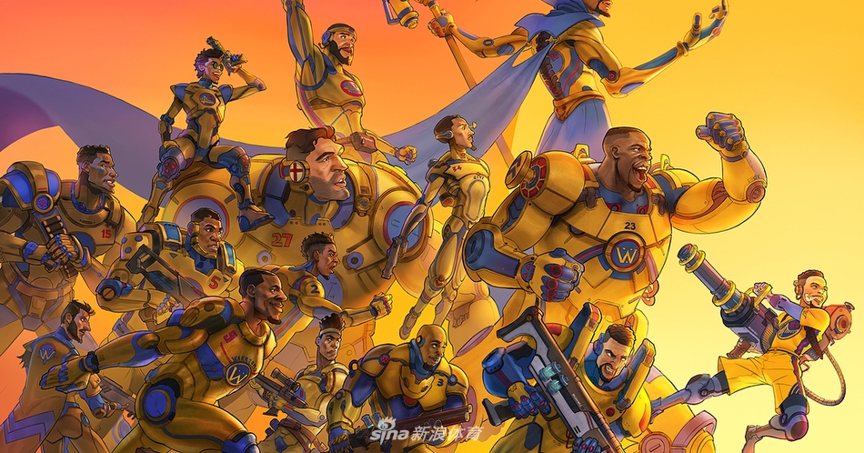 球迷的漫画助攻 卫冕冠军勇士的战书