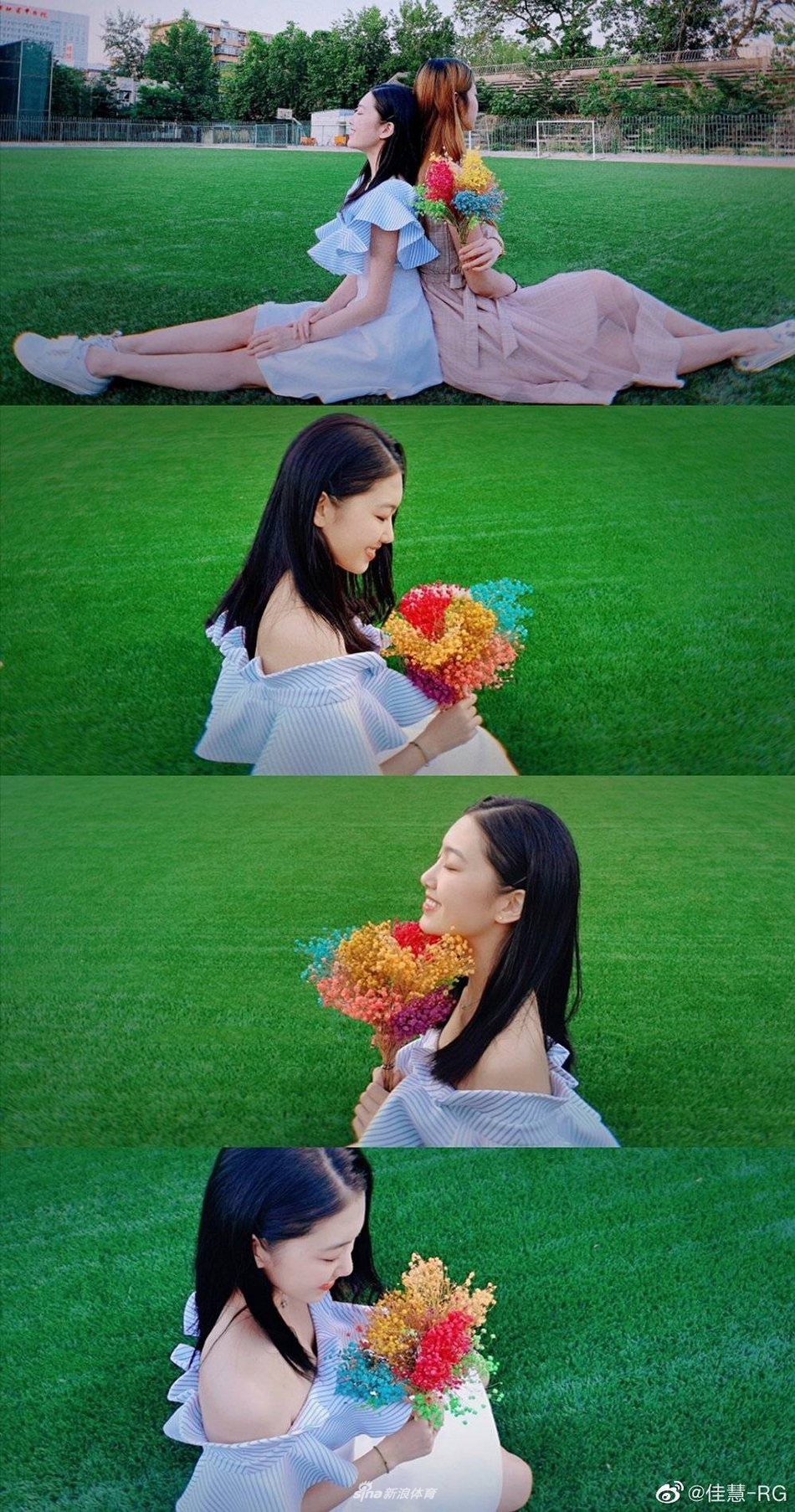 艺术体操女神刘佳慧哪吒头俏皮可爱