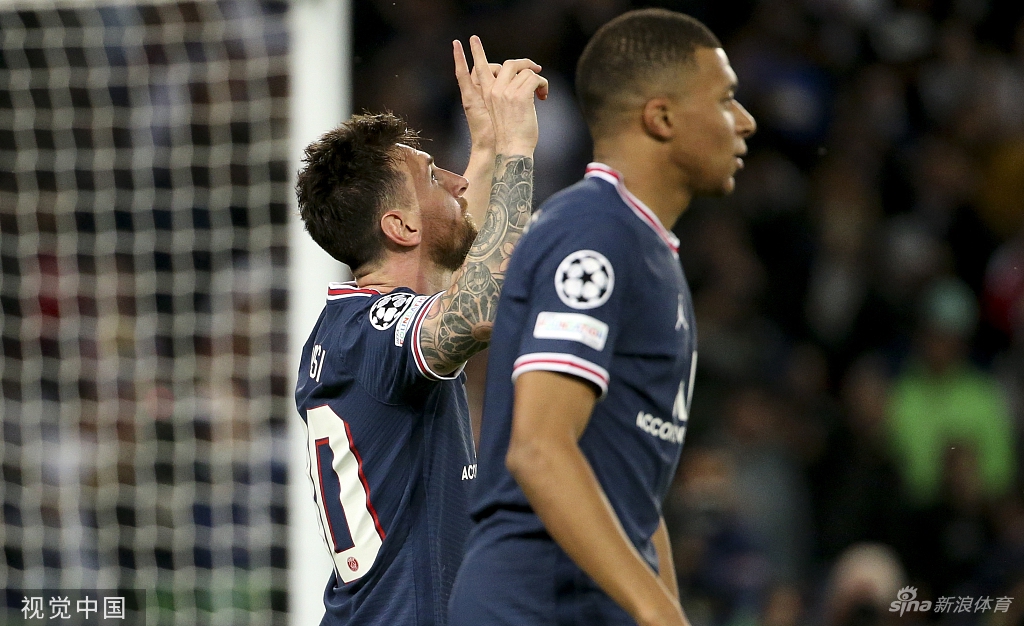 [欧冠]巴黎圣日耳曼3-2莱比锡 梅西梅开二度