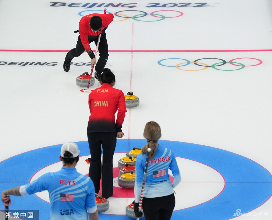 [冰壶混双]范苏圆/凌智5-7负美国组合