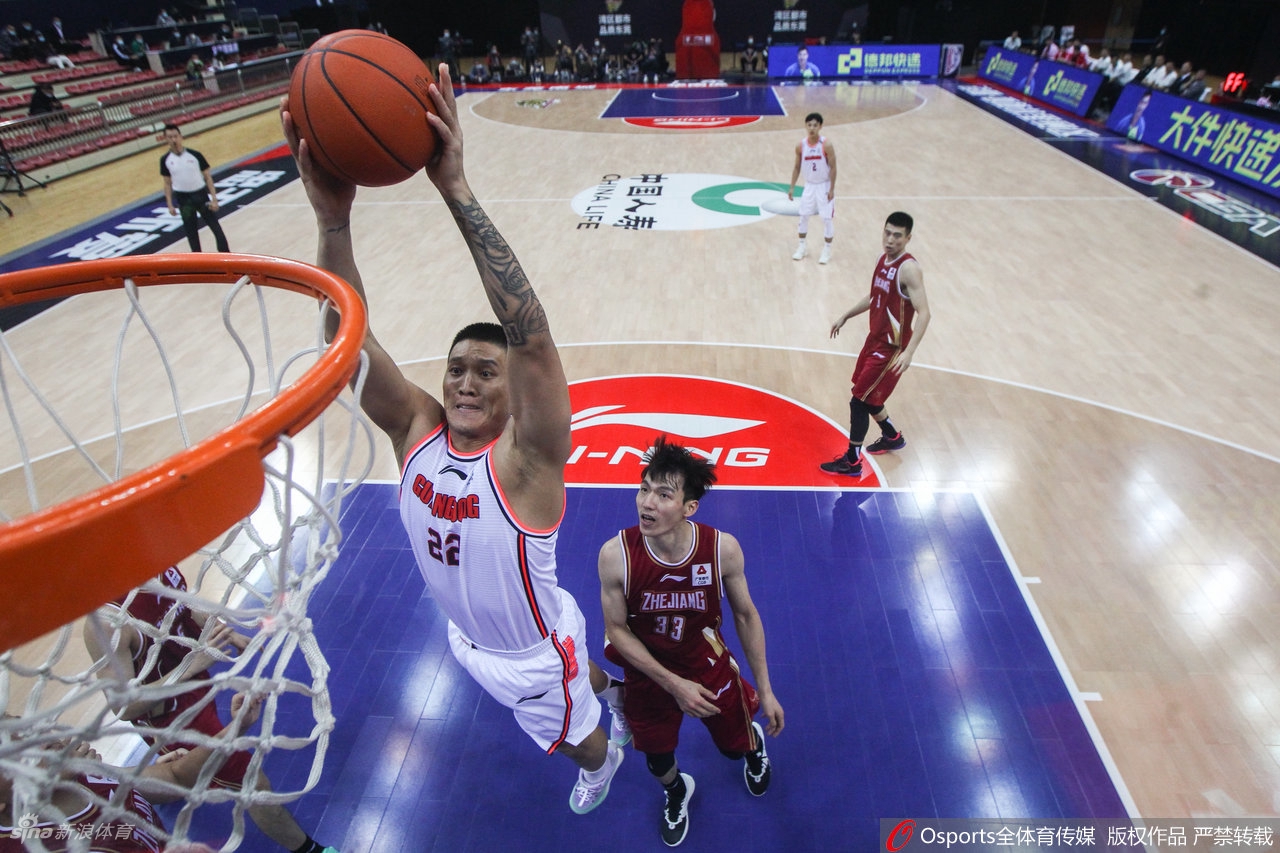 [CBA]广东110-94大胜浙江 吴前仅得5分