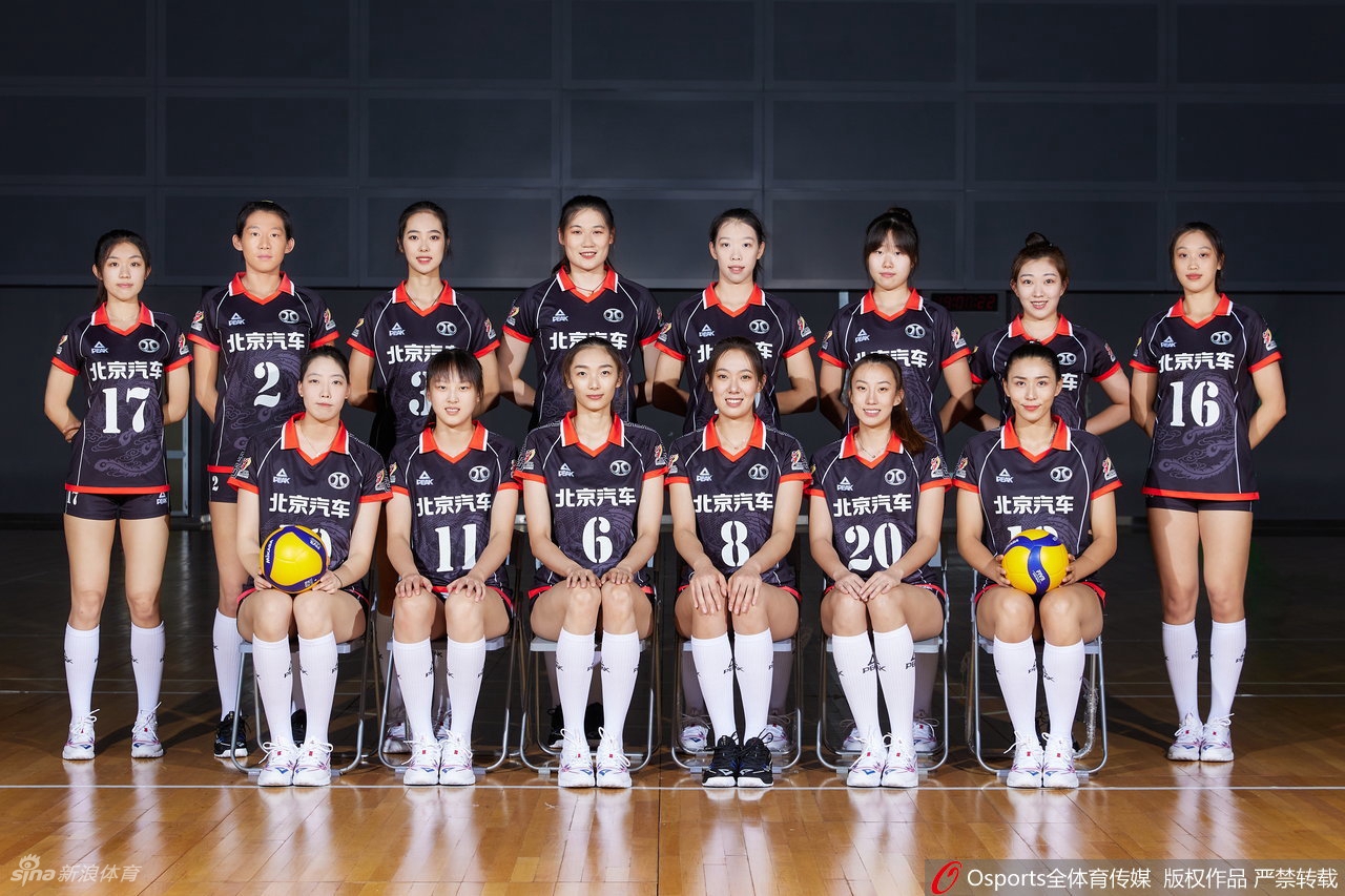 北京女排拍摄排超联赛官方写真