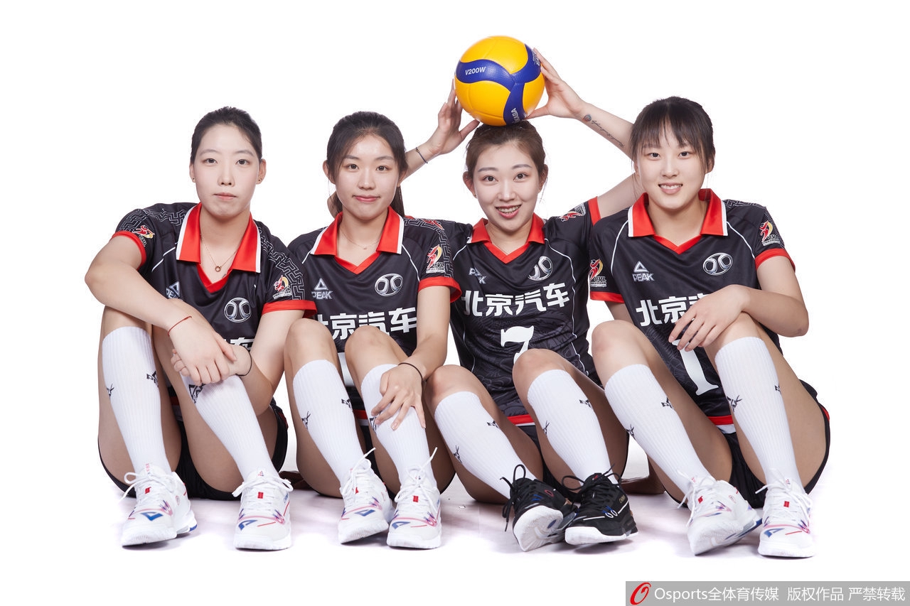北京女排拍摄排超联赛官方写真