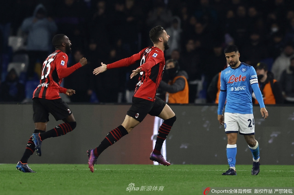 [意甲]那不勒斯0：1负AC米兰