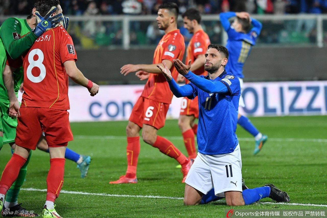 [世预赛]意大利0-1北马其顿 连续2届无缘世界杯