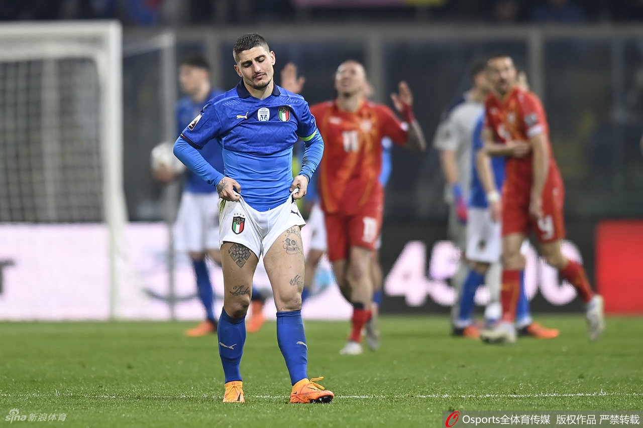 [世预赛]意大利0-1北马其顿 连续2届无缘世界杯