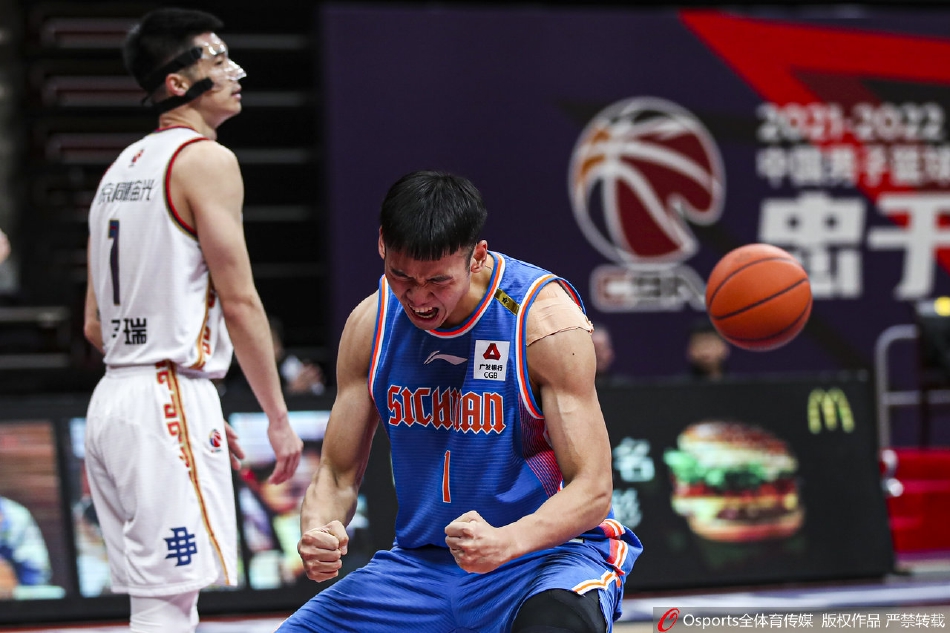 2021-2022赛季CBA联赛常规赛关键词：怒吼庆祝