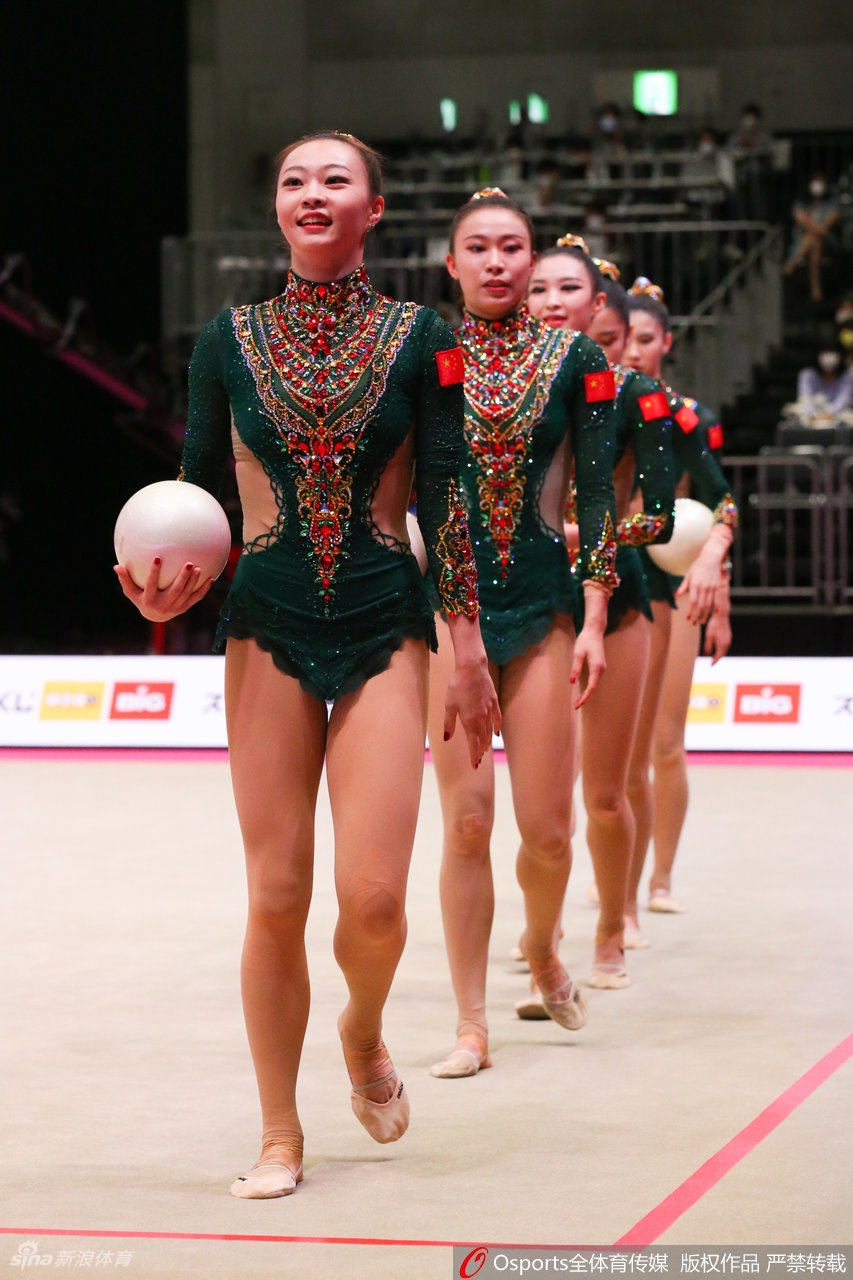 中国艺术体操队获集体项目第五