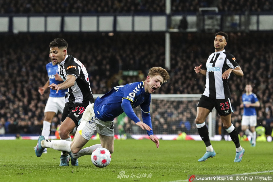 [英超]埃弗顿1：0胜纽卡斯尔联