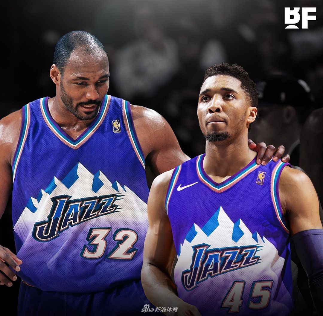 爵士发布新赛季复古球衣 马龙斯托克顿的荣耀时刻