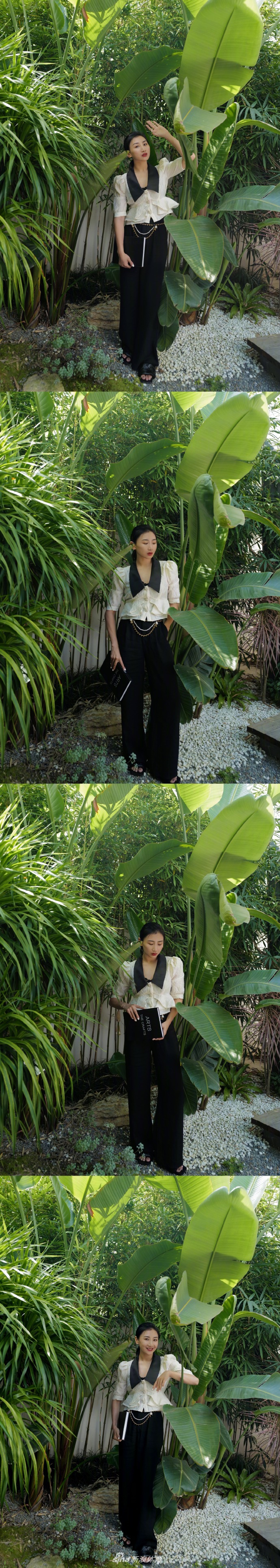 何雯娜分享冬日穿搭 英伦风造型少女感十足