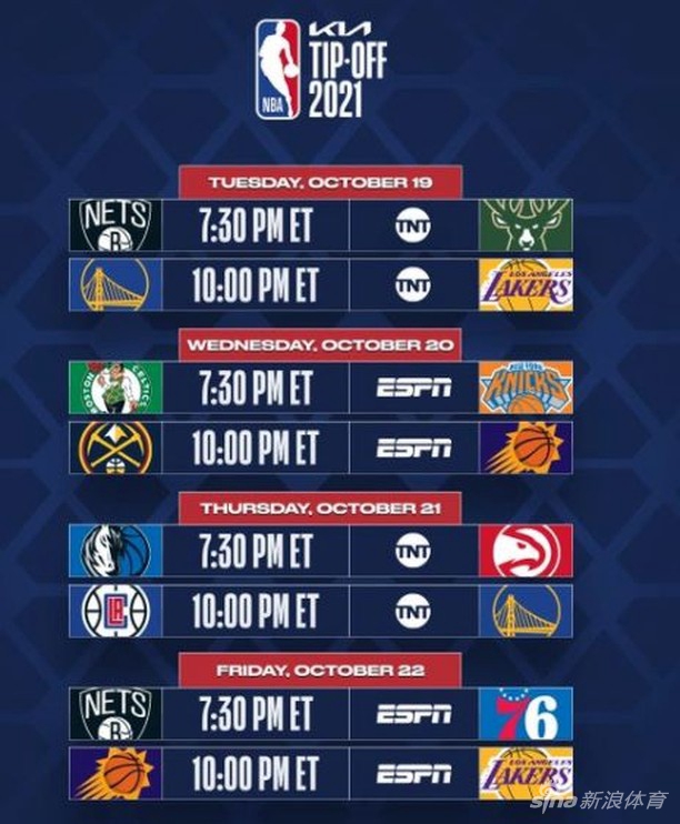 海报预热NBA新赛季揭幕战之夜