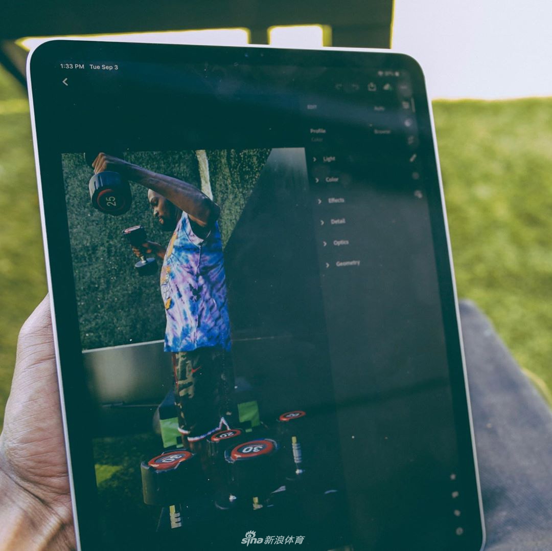 杜兰特跟腱伤势恢复形势喜人 詹皇追梦送祝福