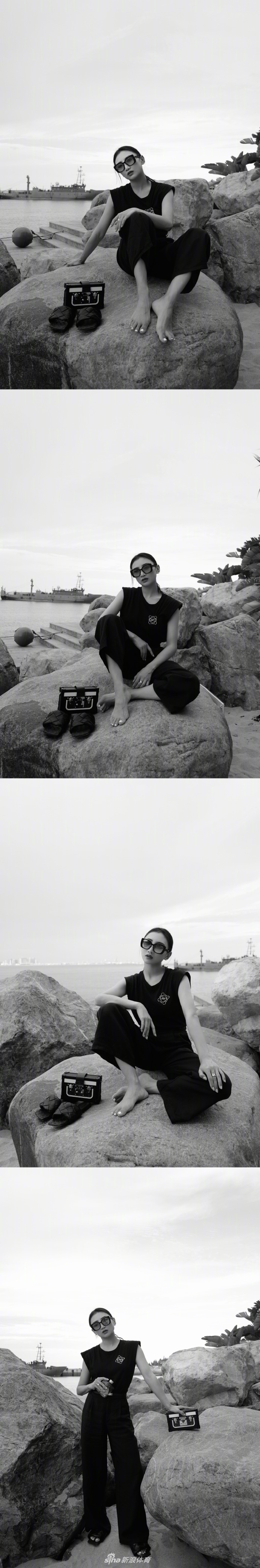 何雯娜分享冬日穿搭 英伦风造型少女感十足