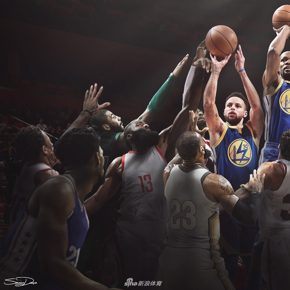 球迷的漫画助攻 卫冕冠军勇士的战书