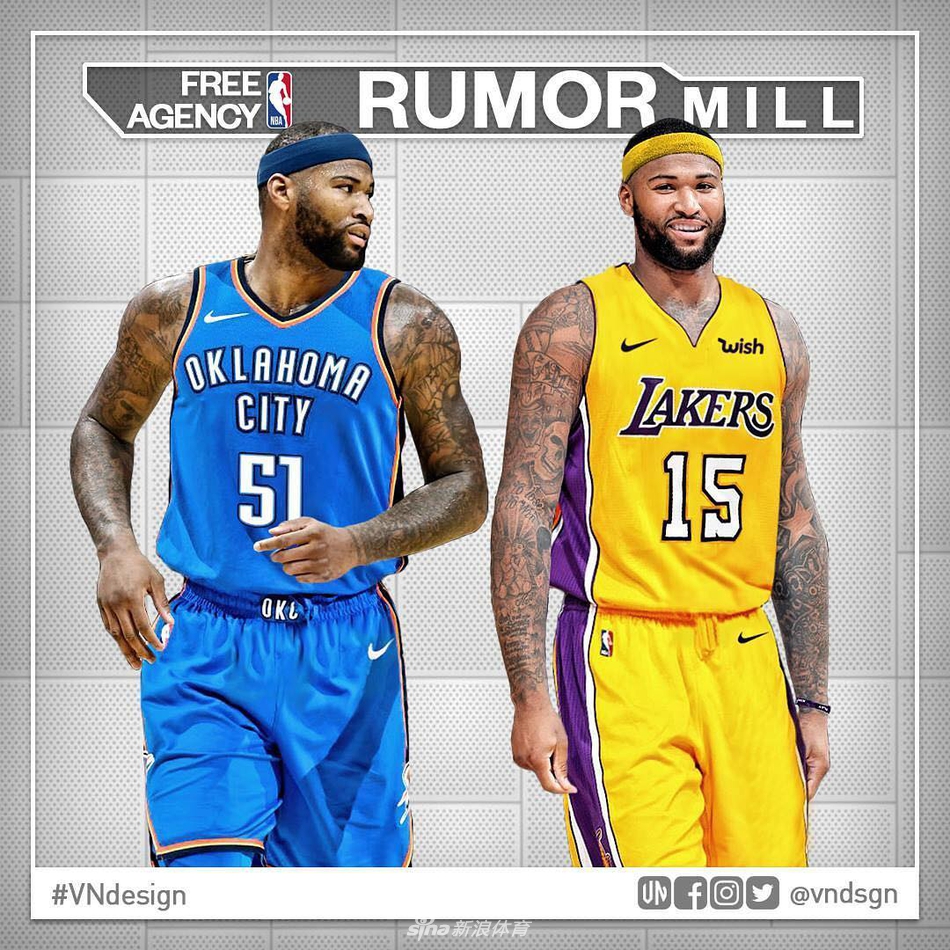 考辛斯去雷霆还是湖人？