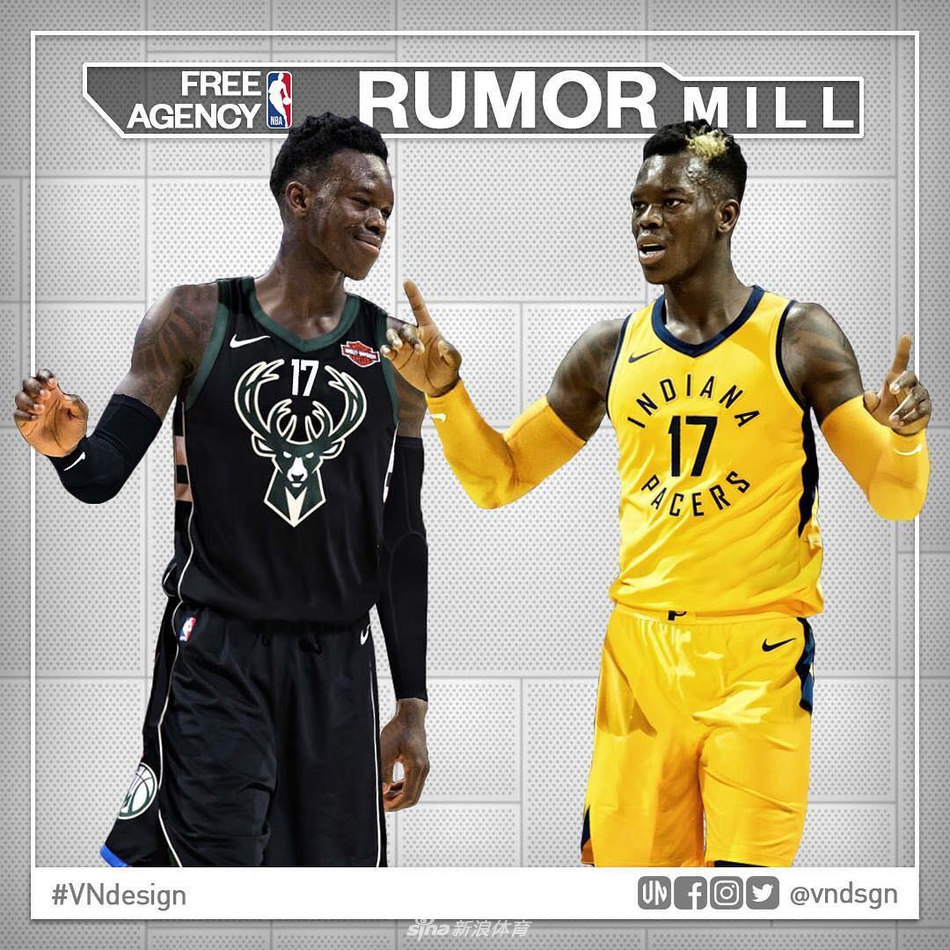 施耐德想去雄鹿或步行者