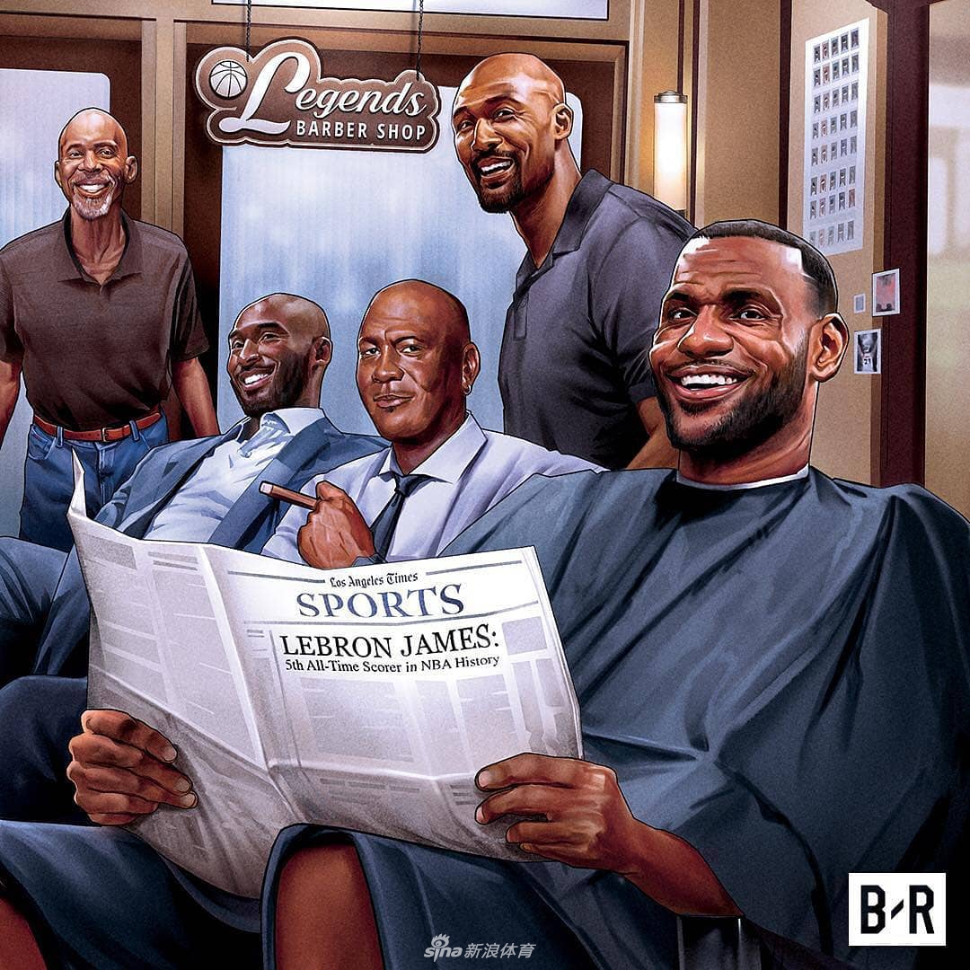 NBA得分榜前五的大神们