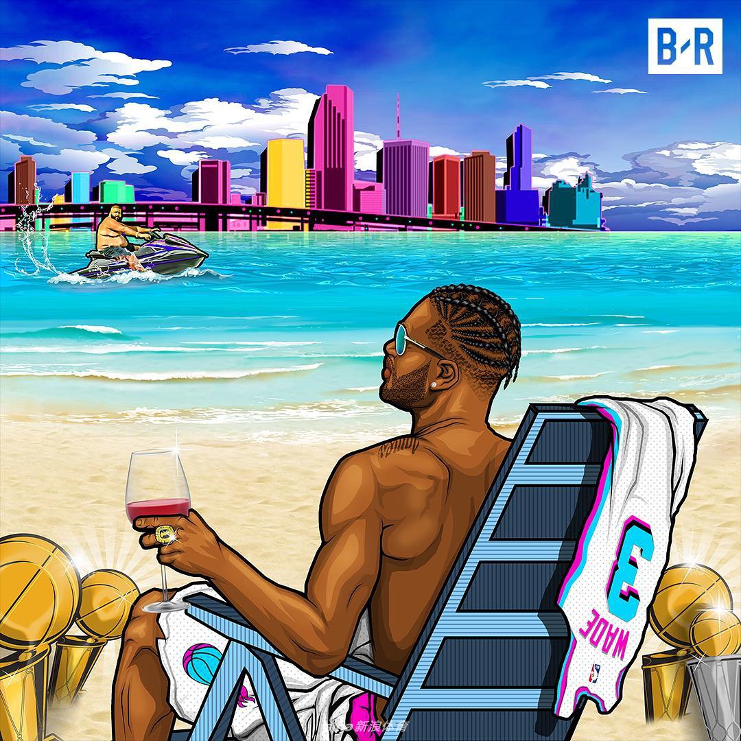 美媒体发海报致敬韦德:最后一舞