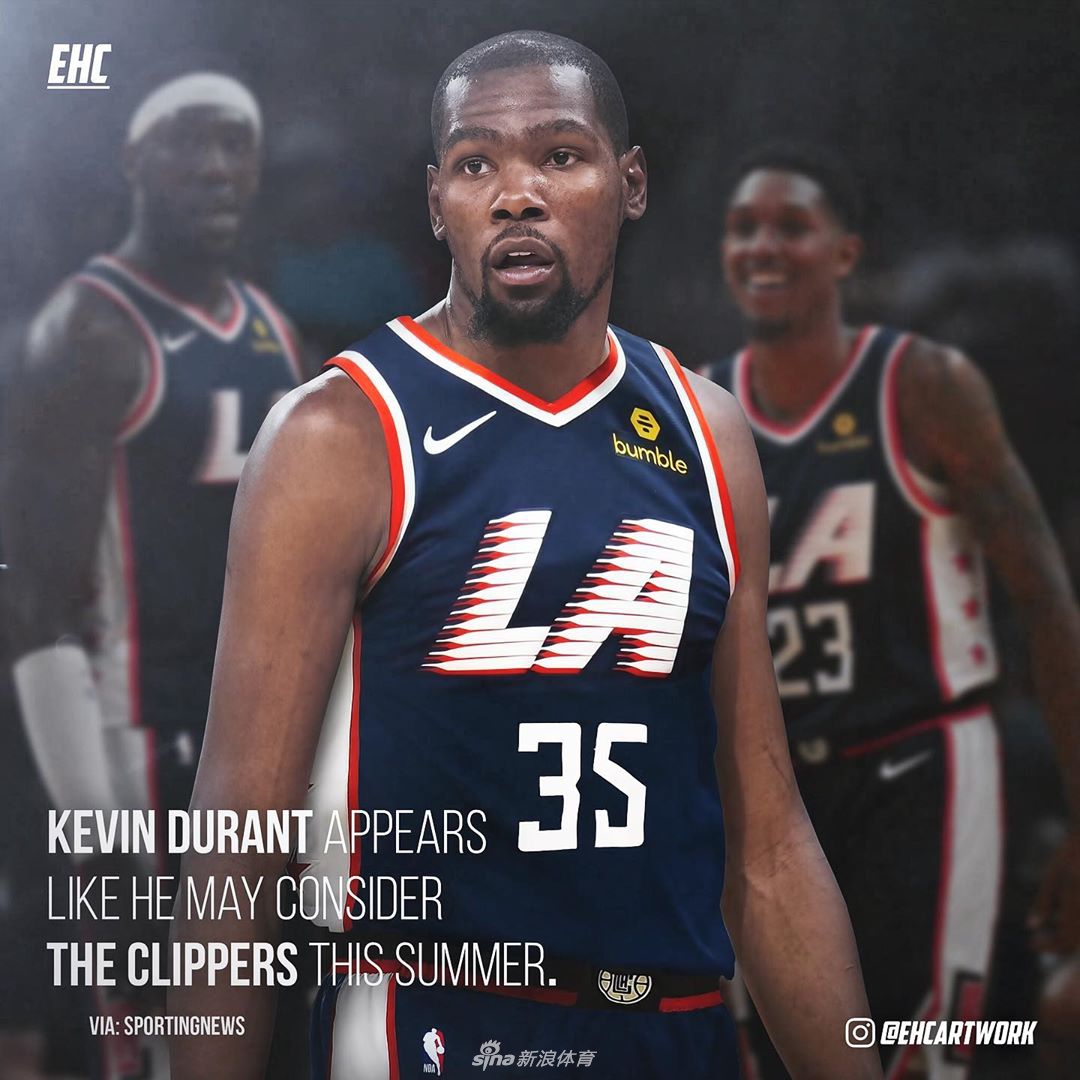 杜兰特去哪儿？篮网尼克斯快船勇士四大下家