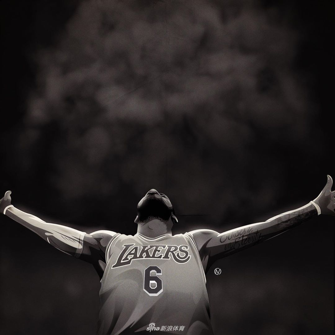 再次告别23号！詹姆斯改穿湖人6号！