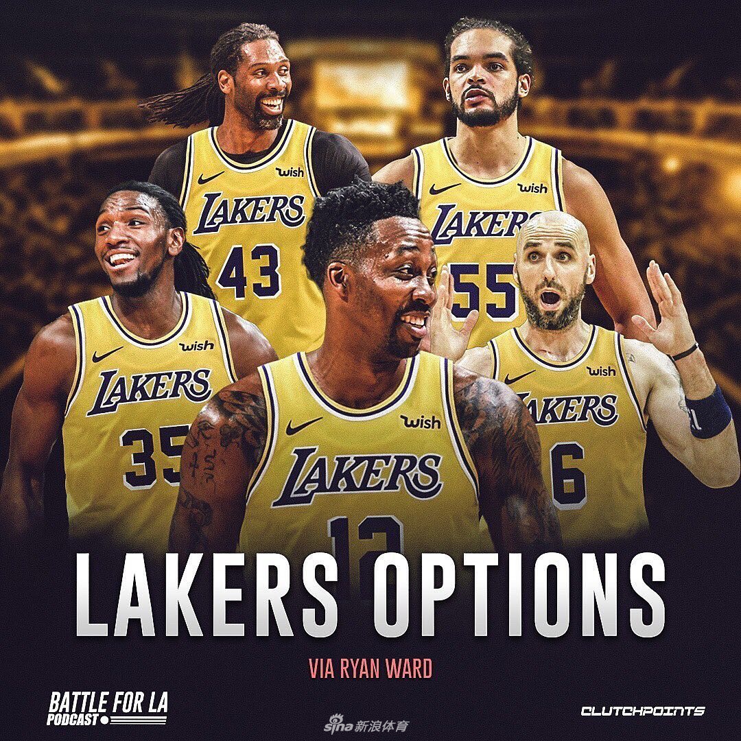 魔兽霍华德有望联手詹皇浓眉 五大中锋湖人选谁