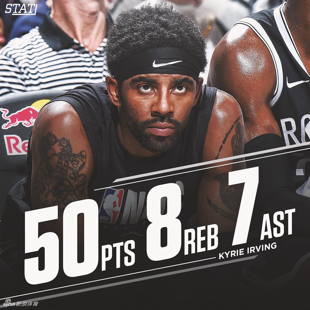 50分8板7助攻，0失误！欧文成NBA历史第一！张伯伦拉塞尔都不如他